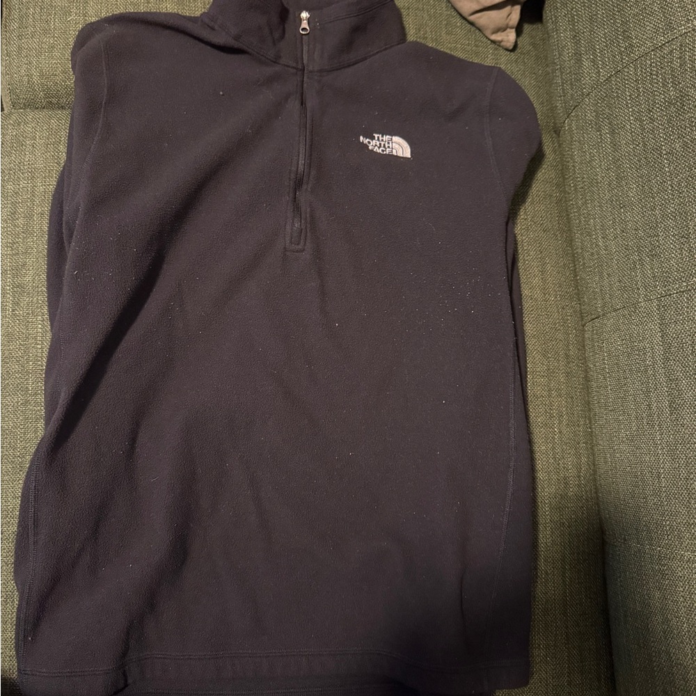 The North Face Black Fleece Jacket Quarter Zip